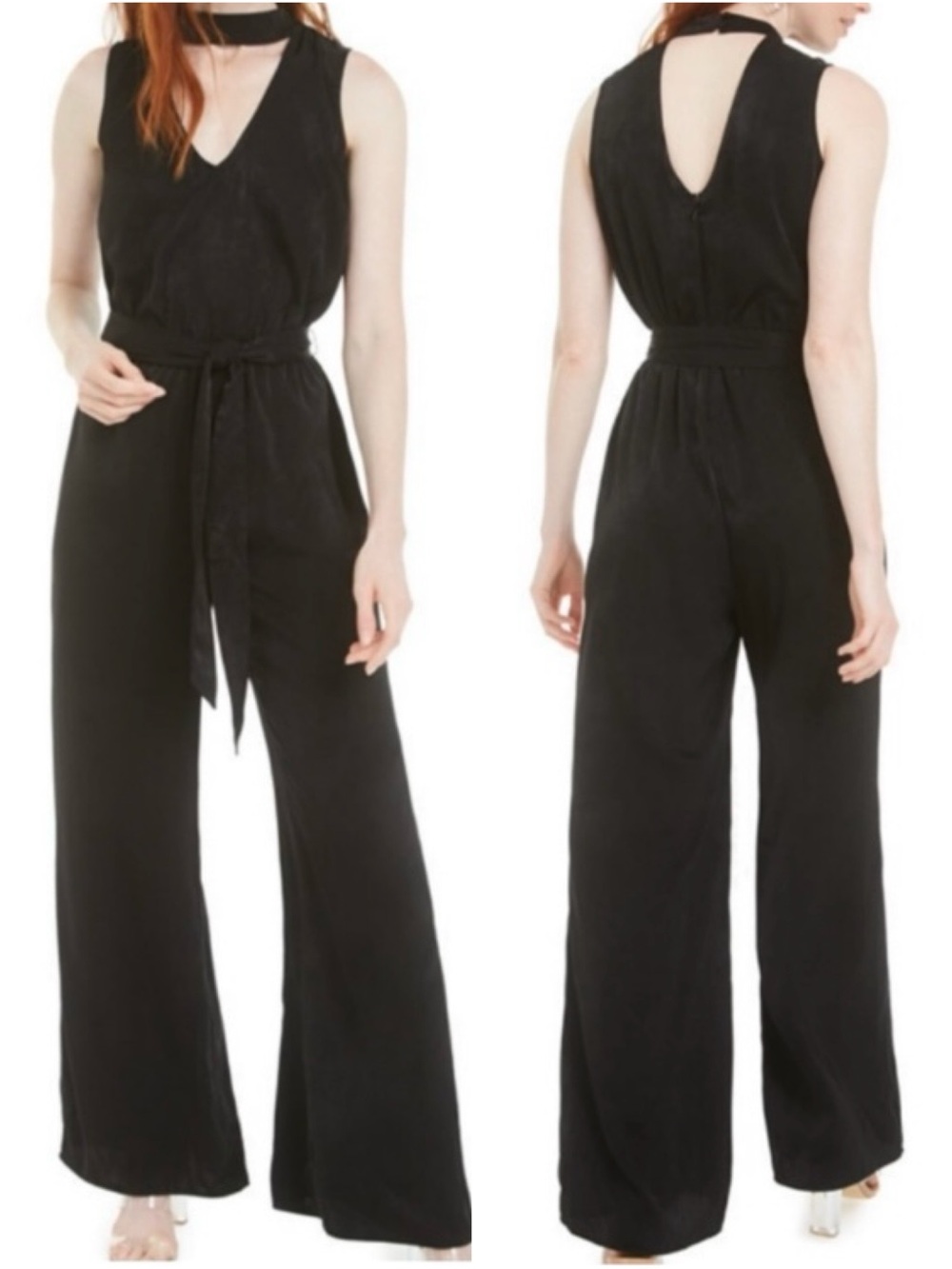 Bar lll  | Neon Jungle Choker Jumpsuit in Black